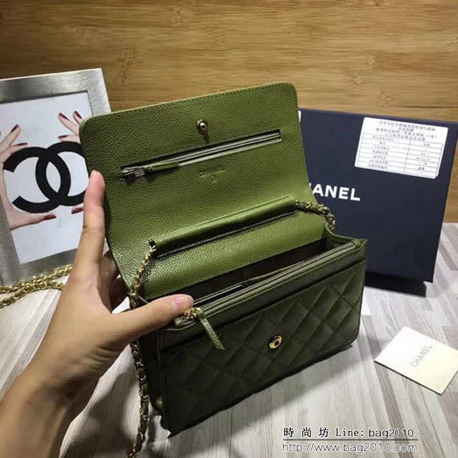 香奈兒CHANEL 007原版球紋WOC單肩斜跨鏈條小包 可作為手包 DSC1392